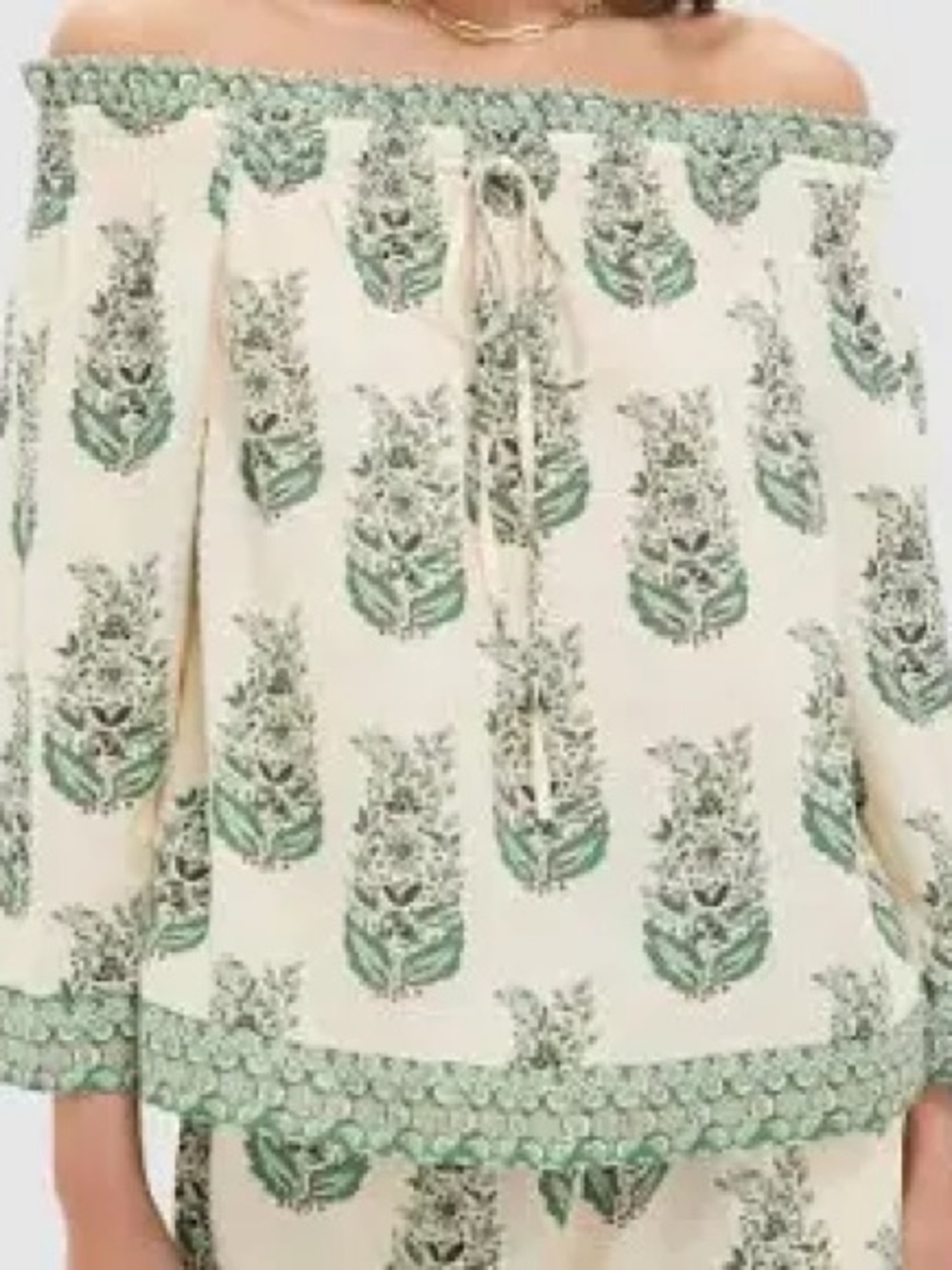 Tuckernuck Cream Off-Shoulder top